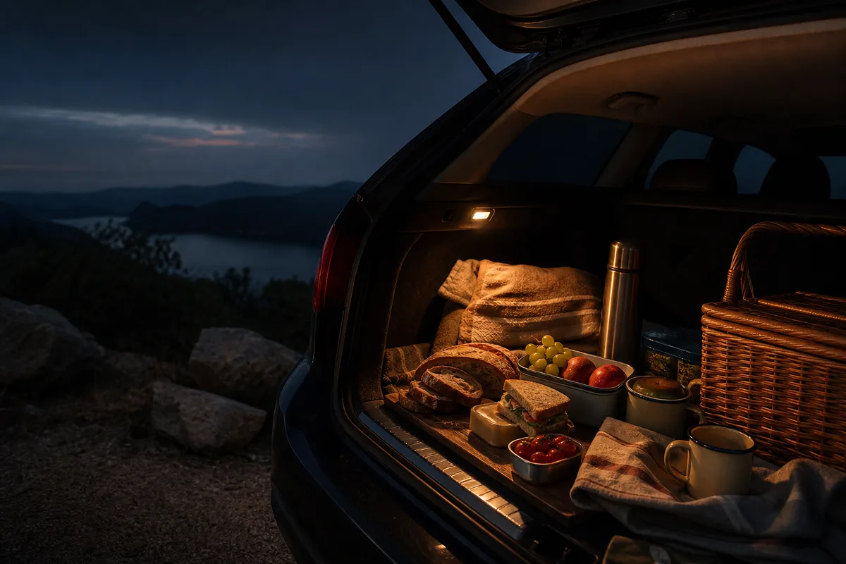 Picknick aus dem Kofferraum: Proviant für lange Etappen