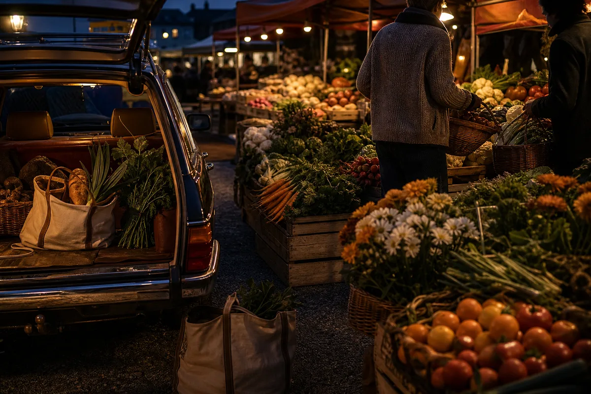 Wochenmarkt als Reiseziel: einkaufen statt einkehren